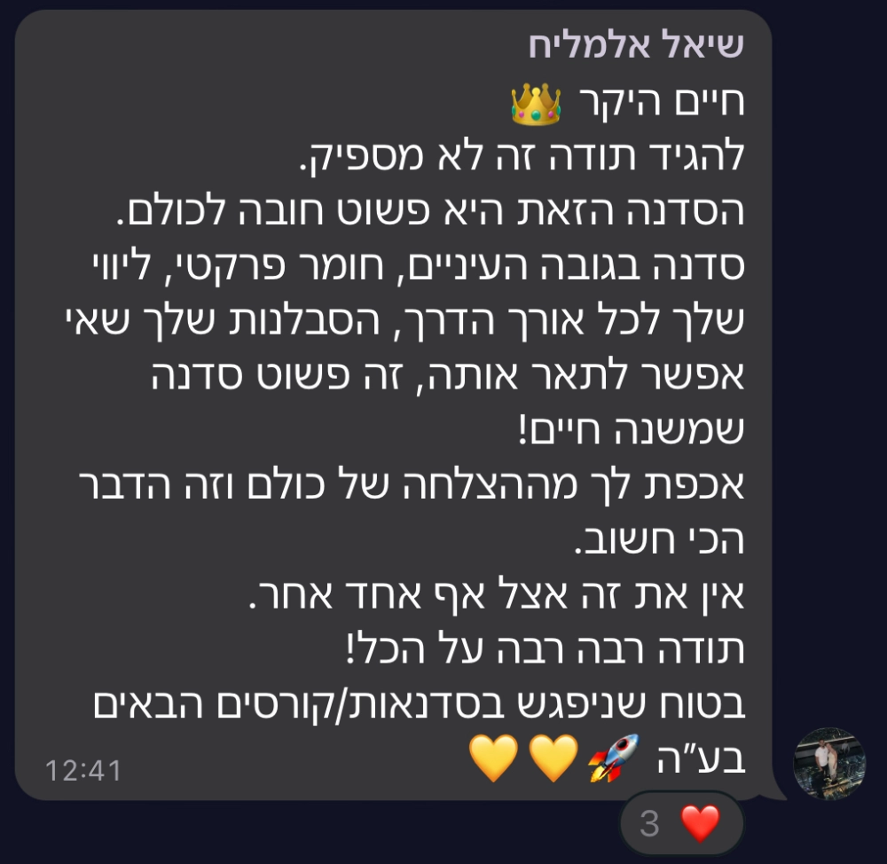 צילום מסך של הודעה מקהילת טופליינר